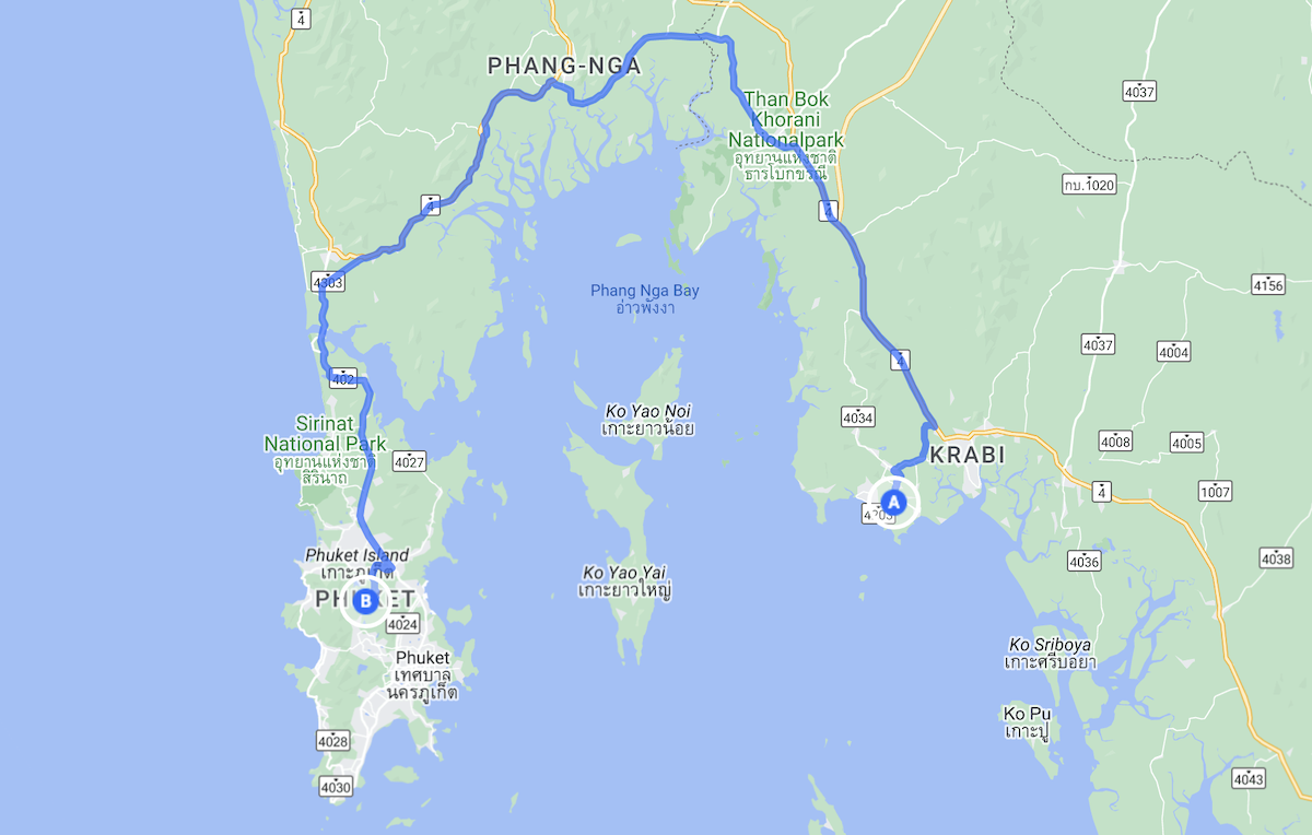 How to Get from Ao Nang to Phuket