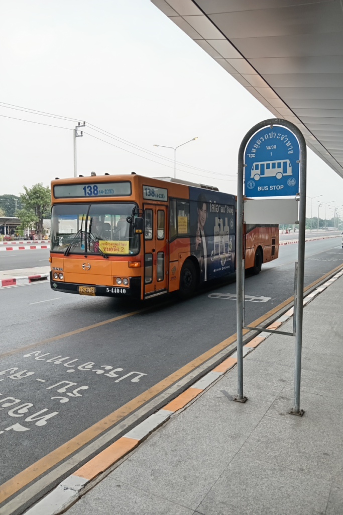 Bus stop at the Krung Thep Aphiwat Central Terminal