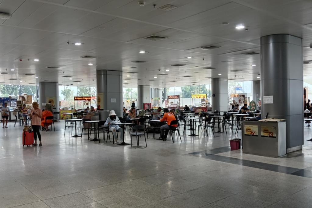 Foodcourt at internal map of the Krung Thep Aphiwat Central Terminal