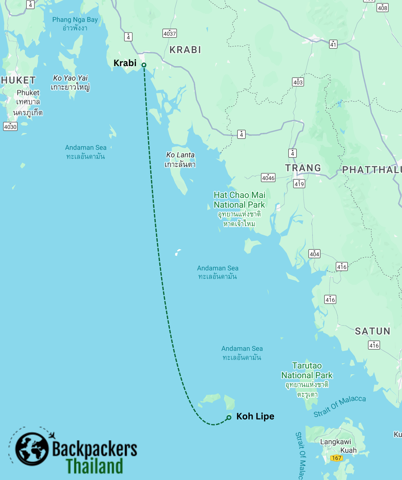 How to Get from Koh Lipe to Krabi